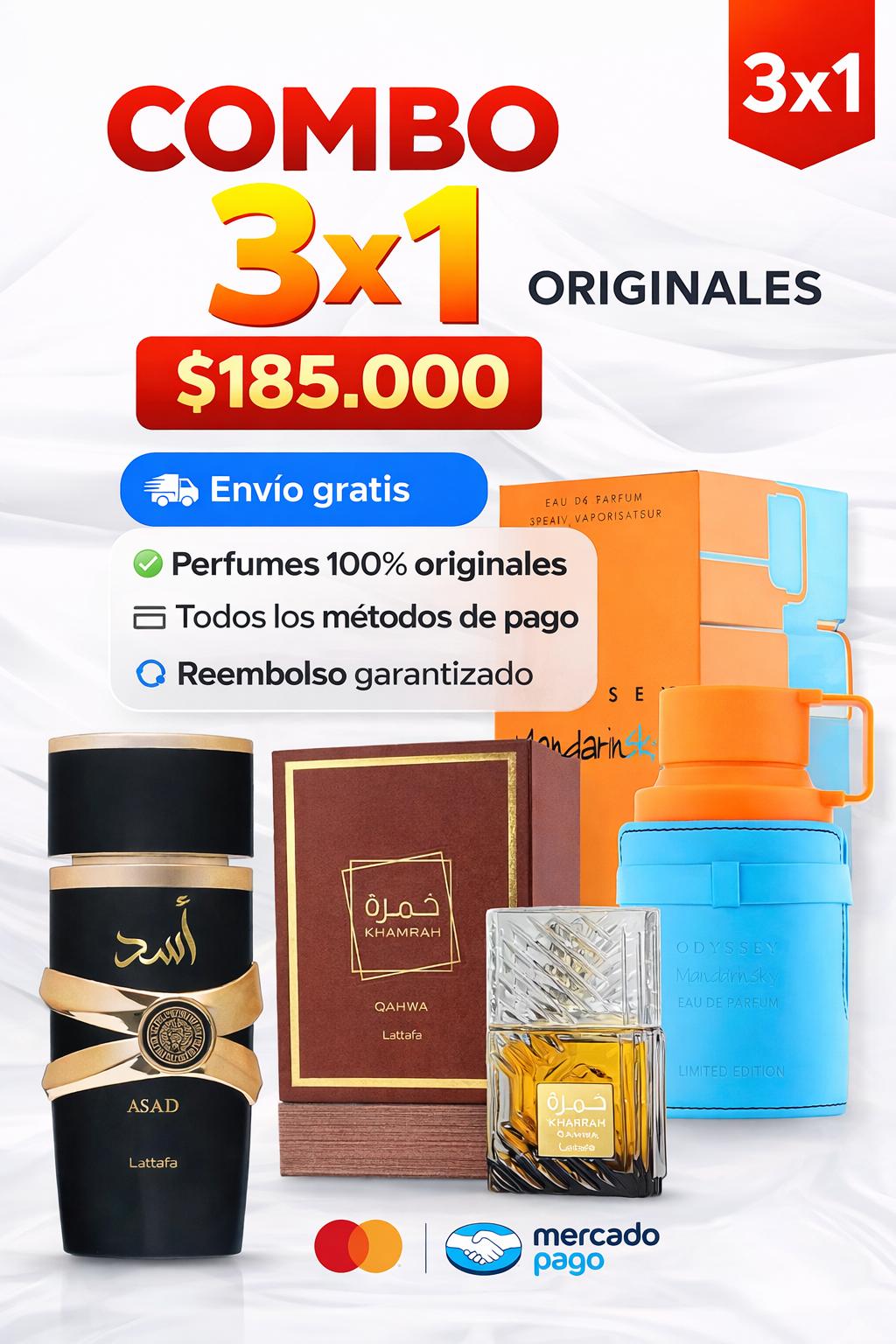 Combo Exclusivo 3×1 Perfumes Lattafa Originales