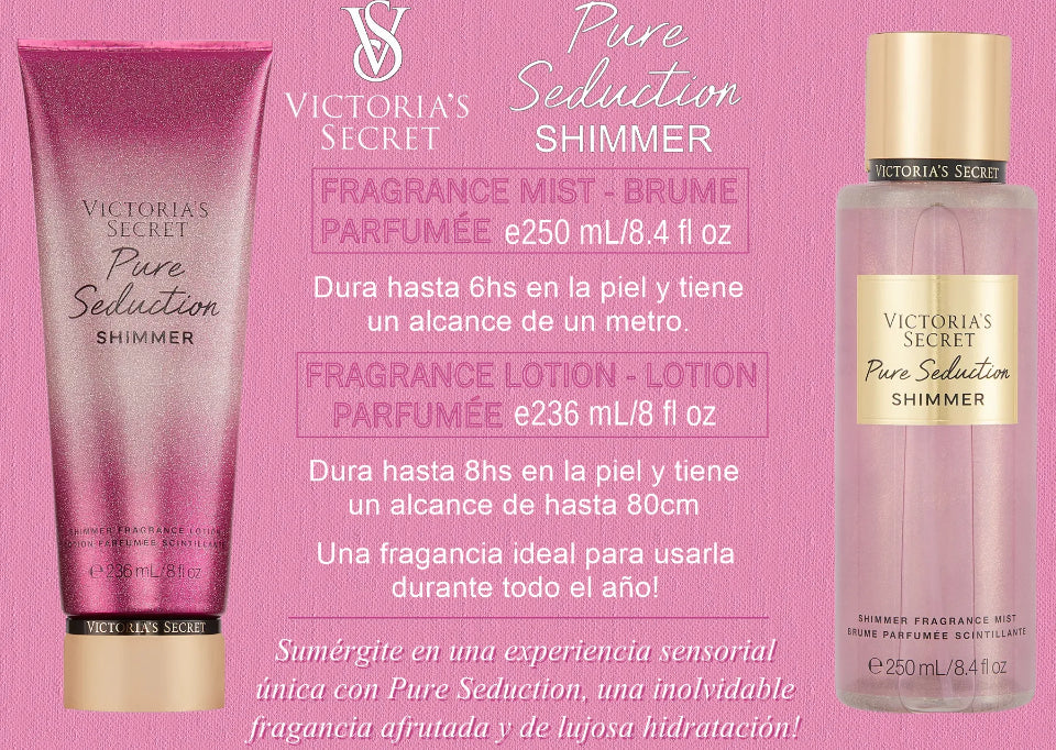 Victoria's Secret Pure Seduction Shimmer Crema Y Body Splash