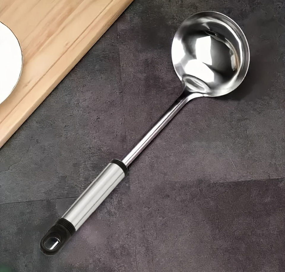 CUCHARON SOPERO DE ACERO INOXIDABLE 33CM-Envío Gratis