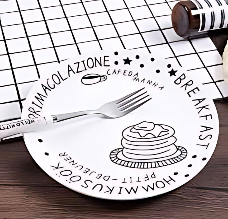 PLATO PLAYO DE CERAMICA 6' BREAKFAST-Envío Gratis