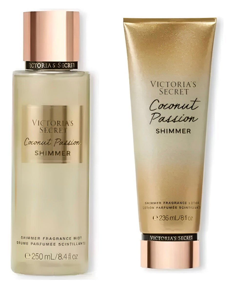 Combo Año Nuevo Victoria’s Secret – Coconut Passion Shimmer + Velvet Petals | Envío Gratis