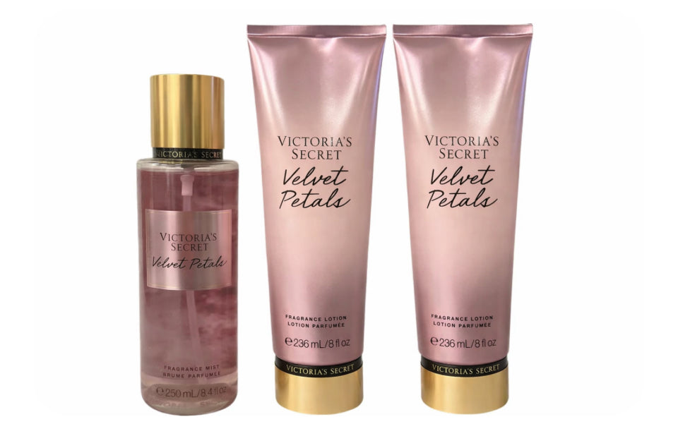 3x12 Victoria's Secret Velvet Petals Crema Y Body Splash 250ml